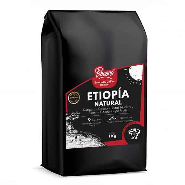 Café de Etiopía Yirgacheffe Natural 1 Kg