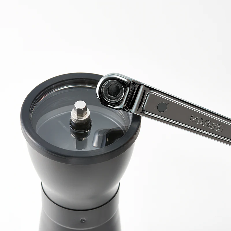 Detalle de las muelas de cerámica del Hario Mini-Slim PRO
